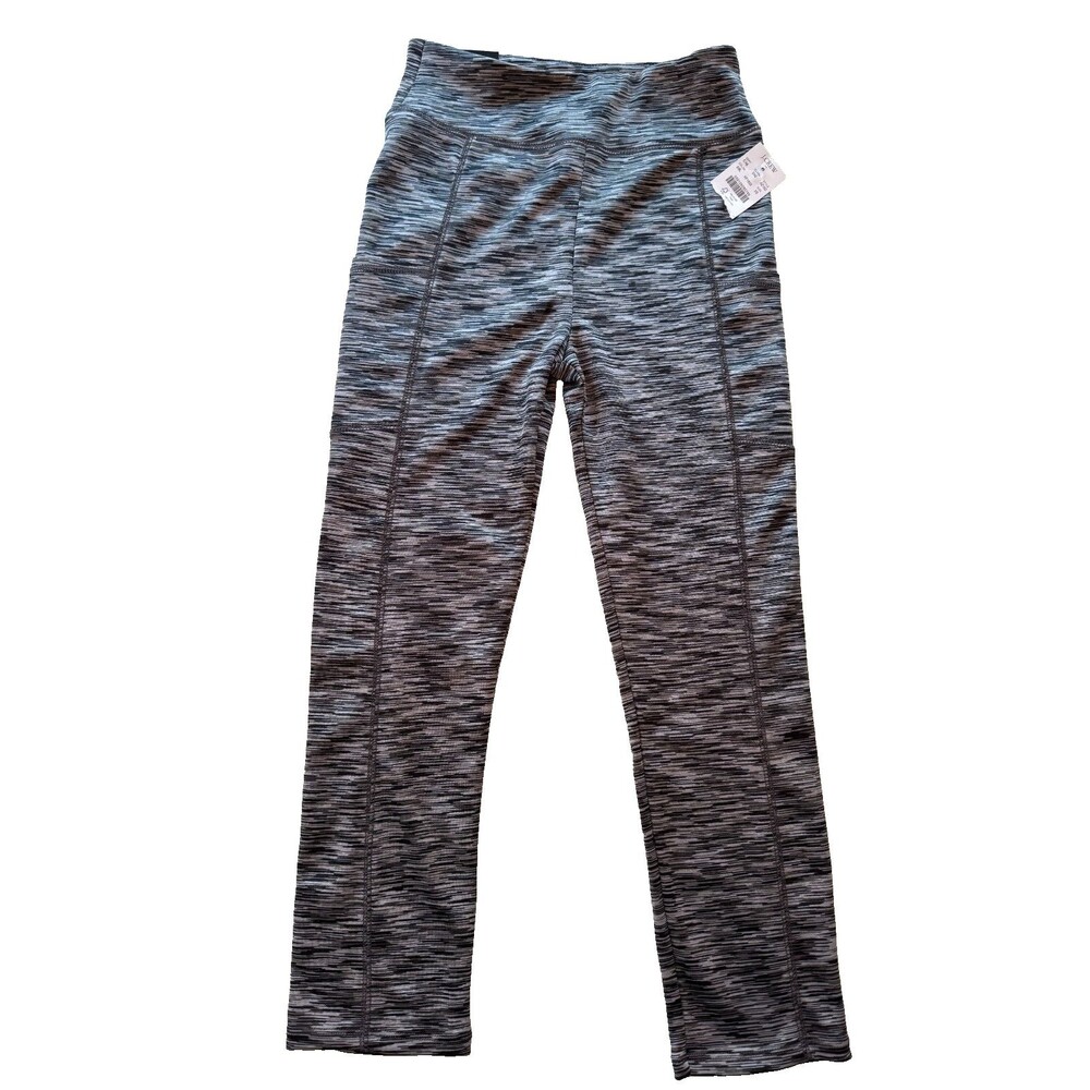 NEW w/ tags JCrew Cropped grey, black & white workout leggings Womens size XS